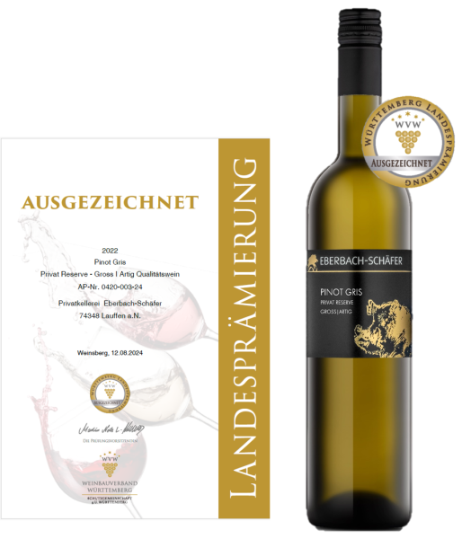 22er Pinot Gris Privat Reserve "GROSS | ARTIG" 0,75 l